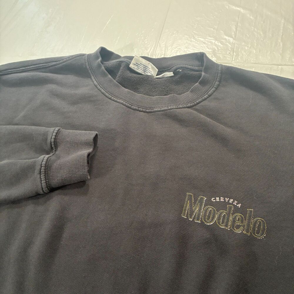 Modelo Cerveza Black Sweatshirt Size Small